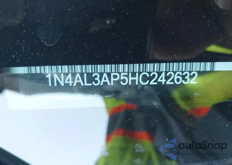 2017 Nissan Altima 2.5 Sr from USA, damaged, VIN 1N4AL3AP5HC242632